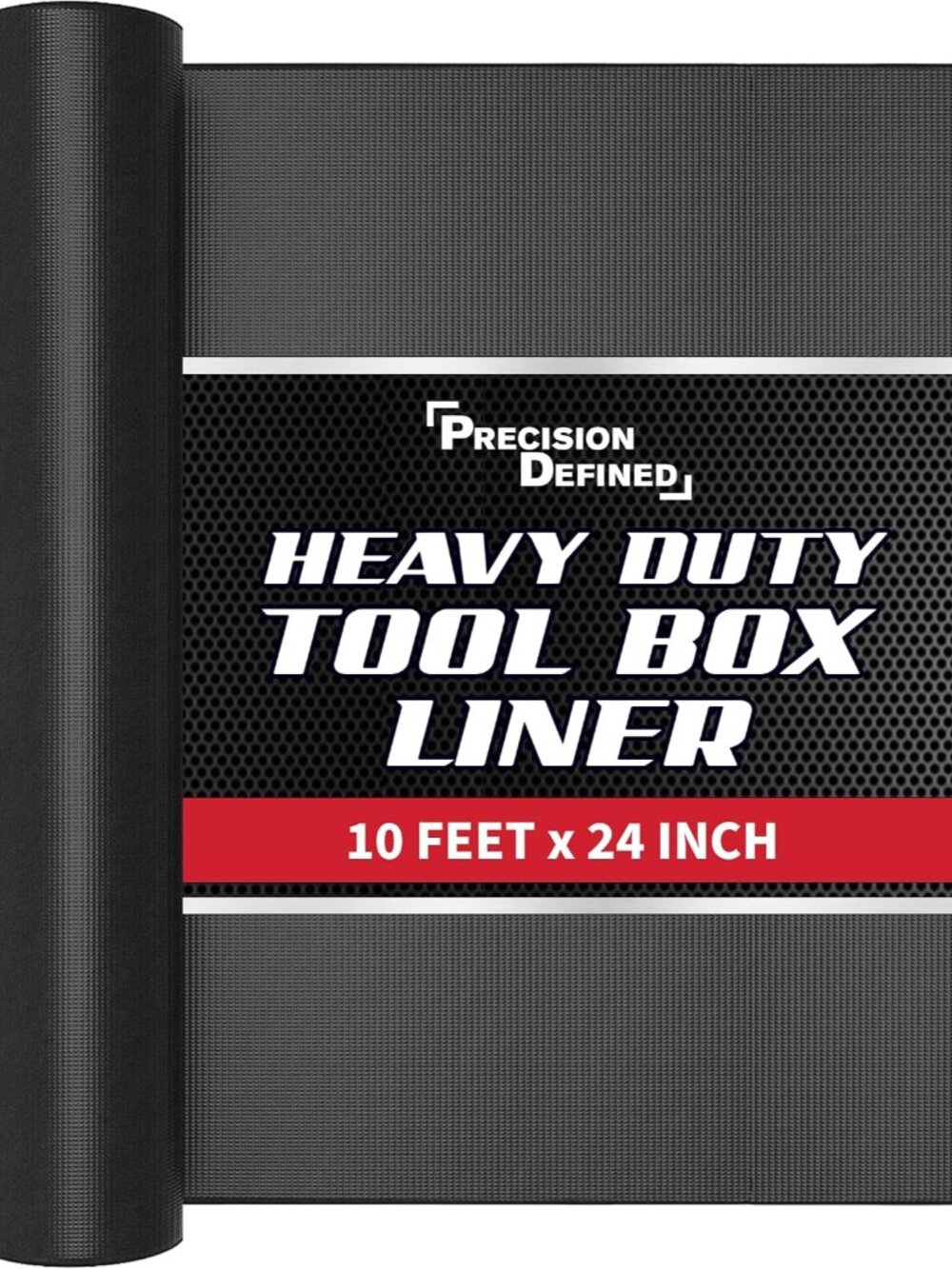 Tool Box Liner 10 ft x 24" Black Non Slip Mat Shelf Liner